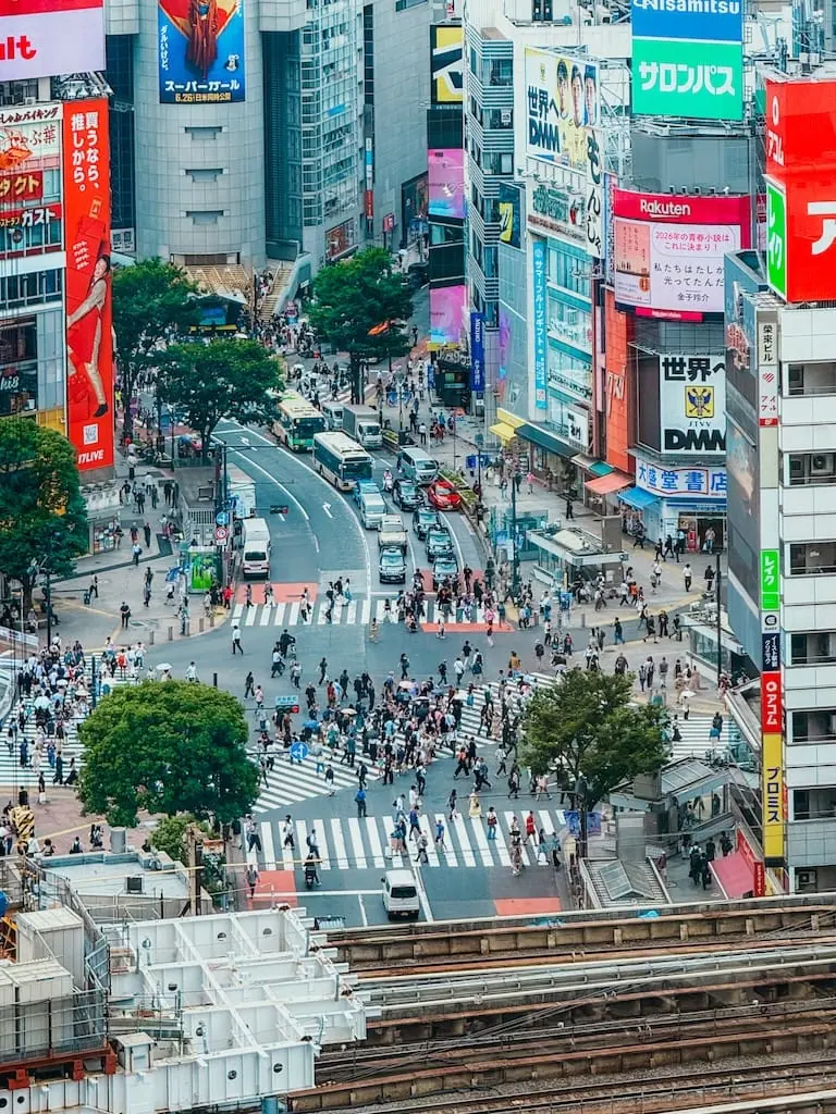 Shibuya Scramble Crossing in Tokyo, Japan