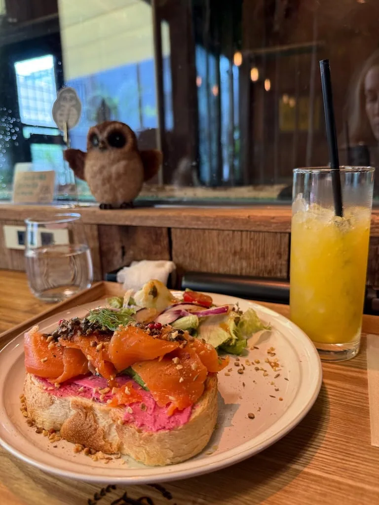 Breakfast at L.Verus Cafe & Bar; Tokyo, Japan