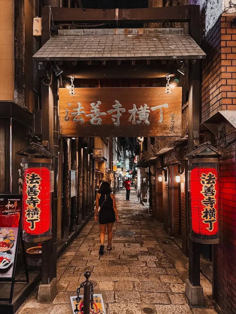 Hozenji Yokocho in Osaka, Japan