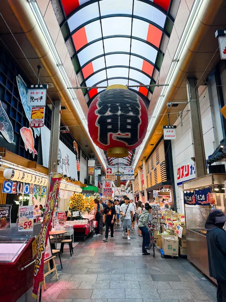Kuromon Ichiba Market, Osaka Japan
